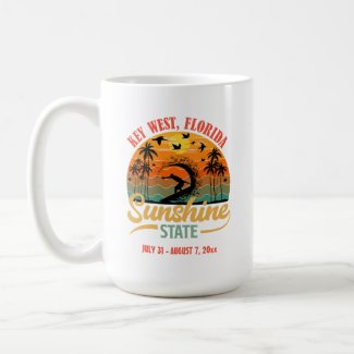 Key West Florida Personalized Vacation Coffee Mug